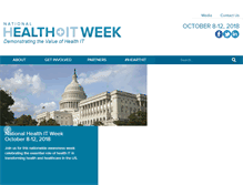 Tablet Screenshot of healthitweek.org